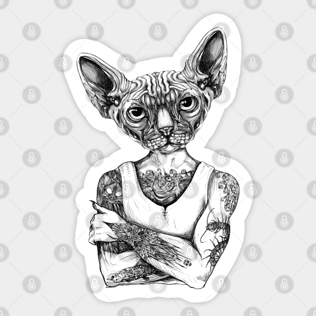 Sphynx Sticker by fakeface